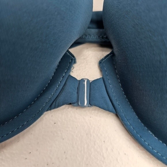 Victoria's Secret green perfect shape bra 32D front snap - Picture 5 of 5